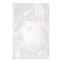 Unique Bicolored kitten Customized Stationery