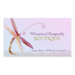 Unique, Colourful Dragonfly Fashion Business Cards