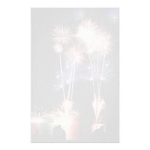 Unique colourful Fireworks Custom Stationery