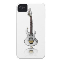 Unique electric rock guitar caricature iPhone 4 Case-Mate cases