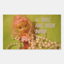 unique new baby girl stickers