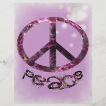 Unique Pretty Peace Sign Full Colour Flyer