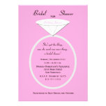 Unique Ring Bridal Shower Invitation on Pink