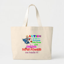 Unique Super Powers Autism Canvas Bags