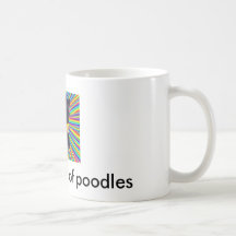 united colours of poodles mugs