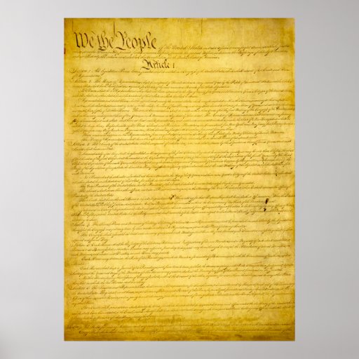 United States Constitution Print