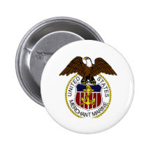 United States Merchant Marine Seal Sailors Pinback Button