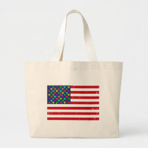 United States Of America Heart Tote Bag