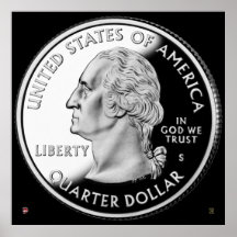 UNITED STATES QUARTER OBVERSE POSTERS