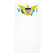 United States Virgin Islands Flag Photo Card
