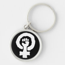 Universal Female symbol Solidarity hand Key Chain