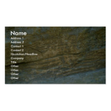 Unpolished granite stone business card