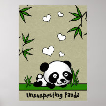 Unsuspecting Panda Posters