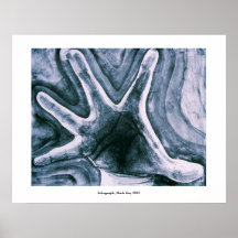 "Untitled Hand", lithograph, Mark Hay 2002 Print