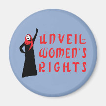 Unveil Muslim Women's Rights Refrigerator Magnet