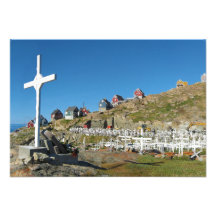 Upernavik Cemetery North West Greenland Panorama Invitations