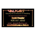Upload art to 2 side Valxart business card business cards