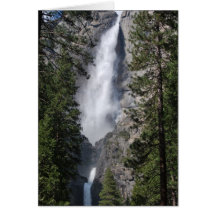 Upper and Lower Yosemite Falls Greeting Cards