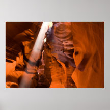 Upper Antelope Canyon Sunbeam Poster