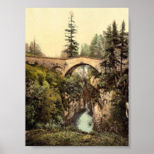 Upper Engadine, Ota Bridge, Grisons, Switzerland c Print