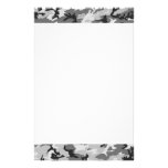Urban Camouflage - Black & Grey Personalized Stationery