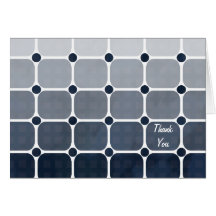 Urban Chic Thank You Notecard - Prussian Blue