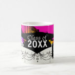 urban city graffiti paint splatter graduation coffee mug