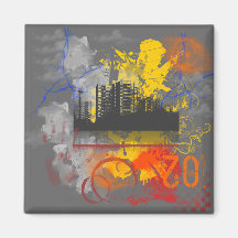 Urban Jungle2 Refrigerator Magnet
