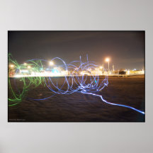 Urban Light Painting Print