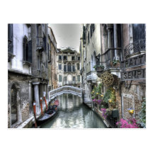 Urban scene in Venice Postcard