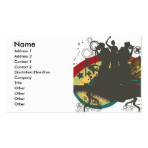 urban singers vector business card templates