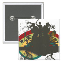 urban singers vector button