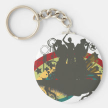 urban singers vector key chain