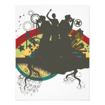 urban singers vector personalized invitations