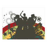 urban singers vector postcards