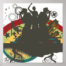 urban singers vector print