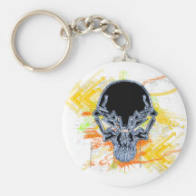 Urban Skull Keychain