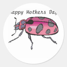 Urban World Mothers Day Round Stickers