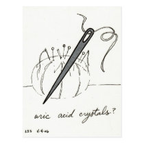 Uric Acid Crystals postcard postcards