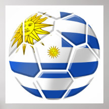 Uruguay La Celeste Uruguayan soccer fans gifts Print