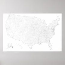 US Counties 1 Print