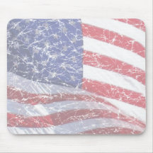 US Flag - distressed Mousepads