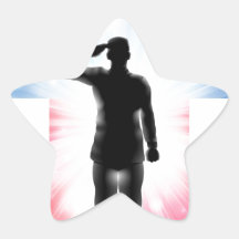 US flag military armed forces soldier silhouette Stickers