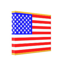 US Flag Stretched Canvas Print