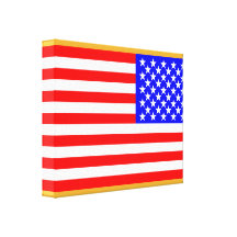 US Flag Stretched Canvas Print
