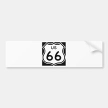US Route 66 Sign Bumper Sticker