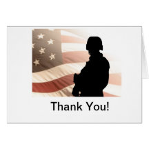 US-soldier_0, Thank You! Greeting Cards