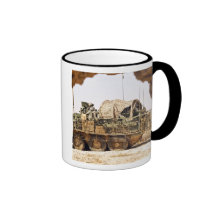 US Soldiers conduct a combat patrol in Afghanis Coffee Mugs