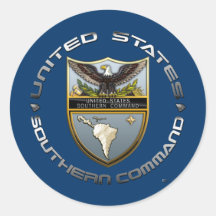 US Southern Command Round Stickers