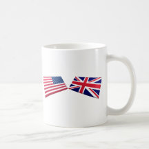 US & United Kingdom Flags Mug